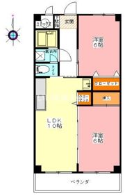第一城見橋コーポの間取り画像