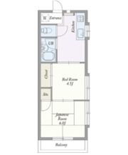 シャンハイツカジクラの間取り画像