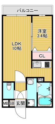 (仮称)室見4丁目賃貸マンションの間取り画像