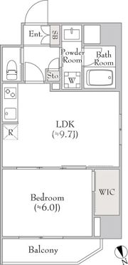 ルミークアン北上野の間取り画像
