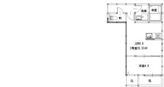 グランレーヴ井尻B棟の間取り画像