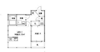 グランレーヴ井尻B棟の間取り画像