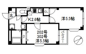 フォンテーヌ博多の間取り画像