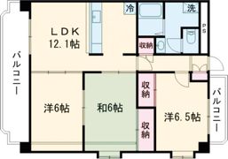 グランレーヴ壱番館の間取り画像