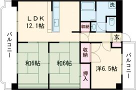 グランレーヴ壱番館の間取り画像