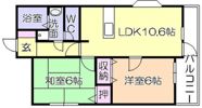 メゾンフルールAの間取り画像