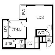 リュクス中の島の間取り画像