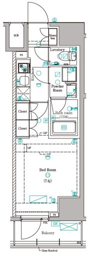 DIPS赤羽RESIDENCEの間取り画像