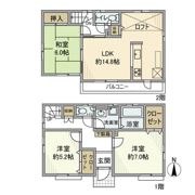 北野戸建の間取り画像