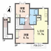 ラフィーネ常盤台の間取り画像