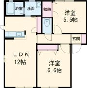 花ぞ野ローズガーデン F棟の間取り画像