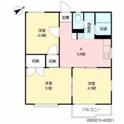 高田杜ハイツ A棟の間取り画像