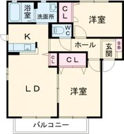 コーポだにやまの間取り画像