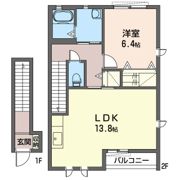 ミナミハイツフラワーIIの間取り画像