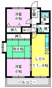 クレール・コモⅡの間取り画像