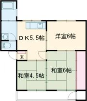 アナベル天神の間取り画像