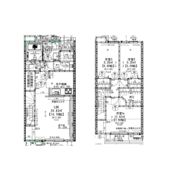 仮称)大垣市横曽根3丁目連棟メゾネットの間取り画像