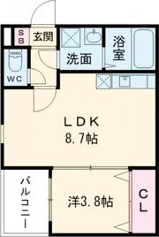 ジーメゾン奈良大森カルムの間取り画像