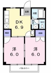 クワイエットハイツAの間取り画像