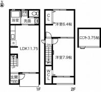 ワイハウスA棟の間取り画像