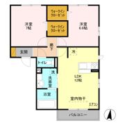 サンク セゾン Bの間取り画像