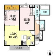 Rエイト・コウヤマ Aの間取り画像