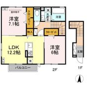 Rエイト・コウヤマ Aの間取り画像
