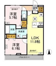 マリンヴィラージュの間取り画像