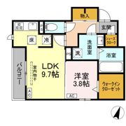 (仮称)D-ROOM二之宮の間取り画像