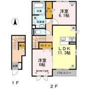 プラム シャルマンの間取り画像