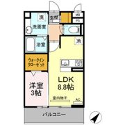六軒屋シティパレスの間取り画像