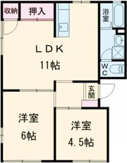フレグランス高木の間取り画像