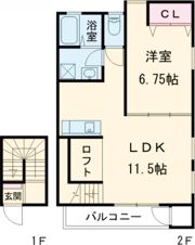 ベルリードAの間取り画像