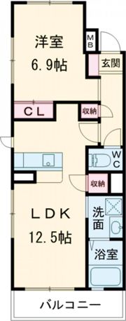 グリーンヒルの間取り画像