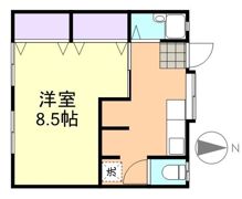 向陽荘 西の間取り画像
