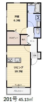 グレースハイツの間取り画像