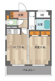 TSカーサSECONDOの間取り画像