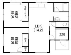 神ケ谷貸家の間取り画像