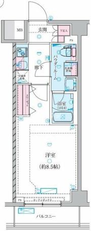 GENOVIA川崎鈴木町skygardenの間取り画像