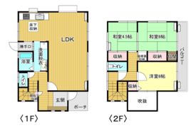 国村貸家の間取り画像