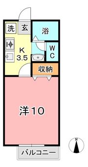 宮原マンション小溝 Bの間取り画像