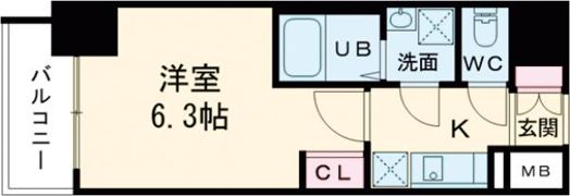 JMFレジデンス海老江の間取り画像