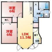 エバーグリーンシマダAの間取り画像
