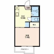 ハイツカアムAの間取り画像