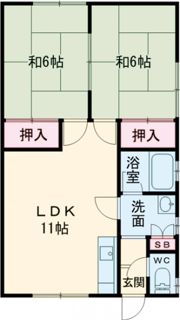 牧野アパート1号の間取り画像