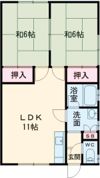 牧野アパート1号の間取り画像