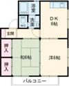 東光ハイツAの間取り画像