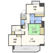 アーバネックス中之島公園の間取り画像