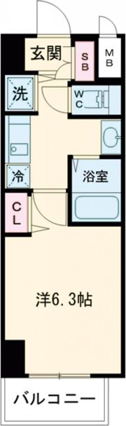 グランカリテ神戸WESTの間取り画像