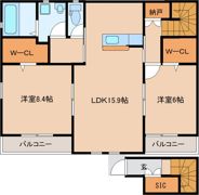 （仮称）新田3丁目新築アパートの間取り画像